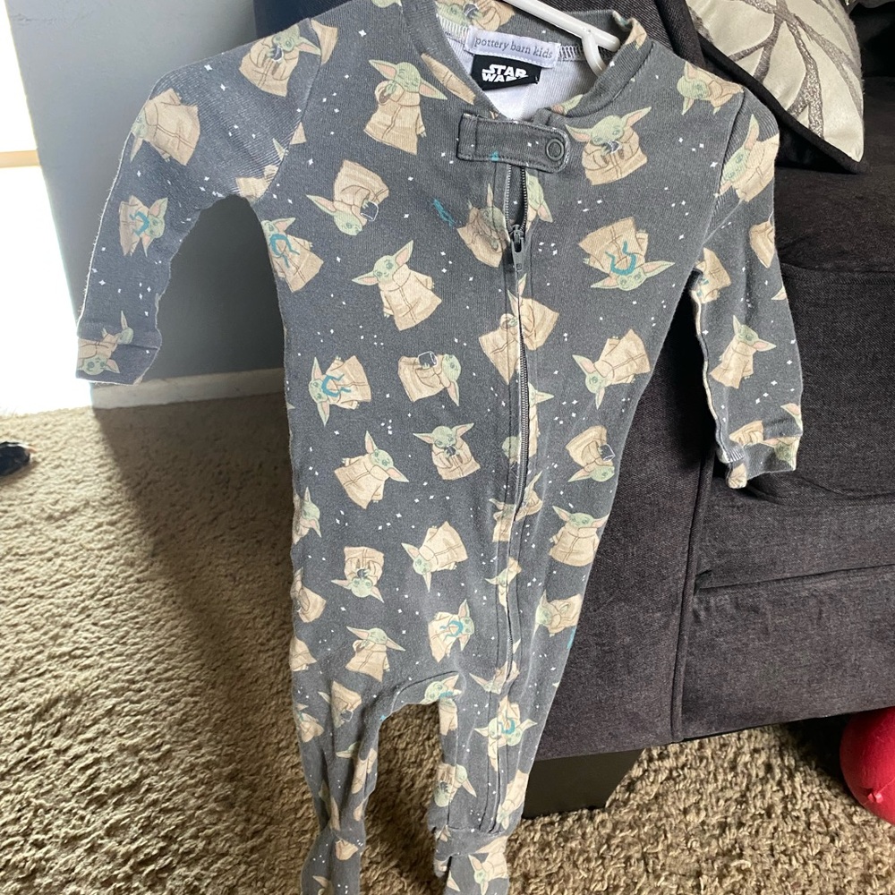 Star Wars Baby Yoda Gray One Piece
